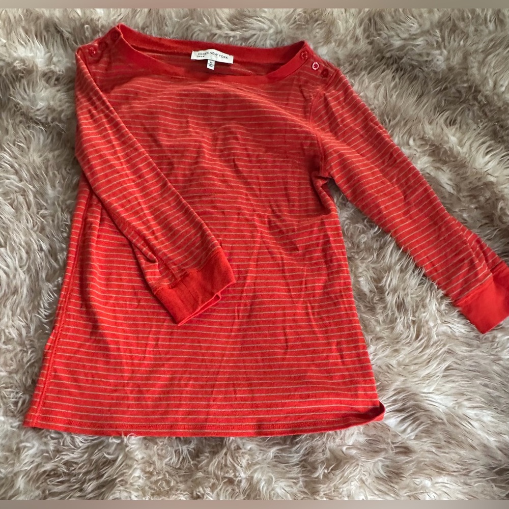 Jones New York Sport Striped Top